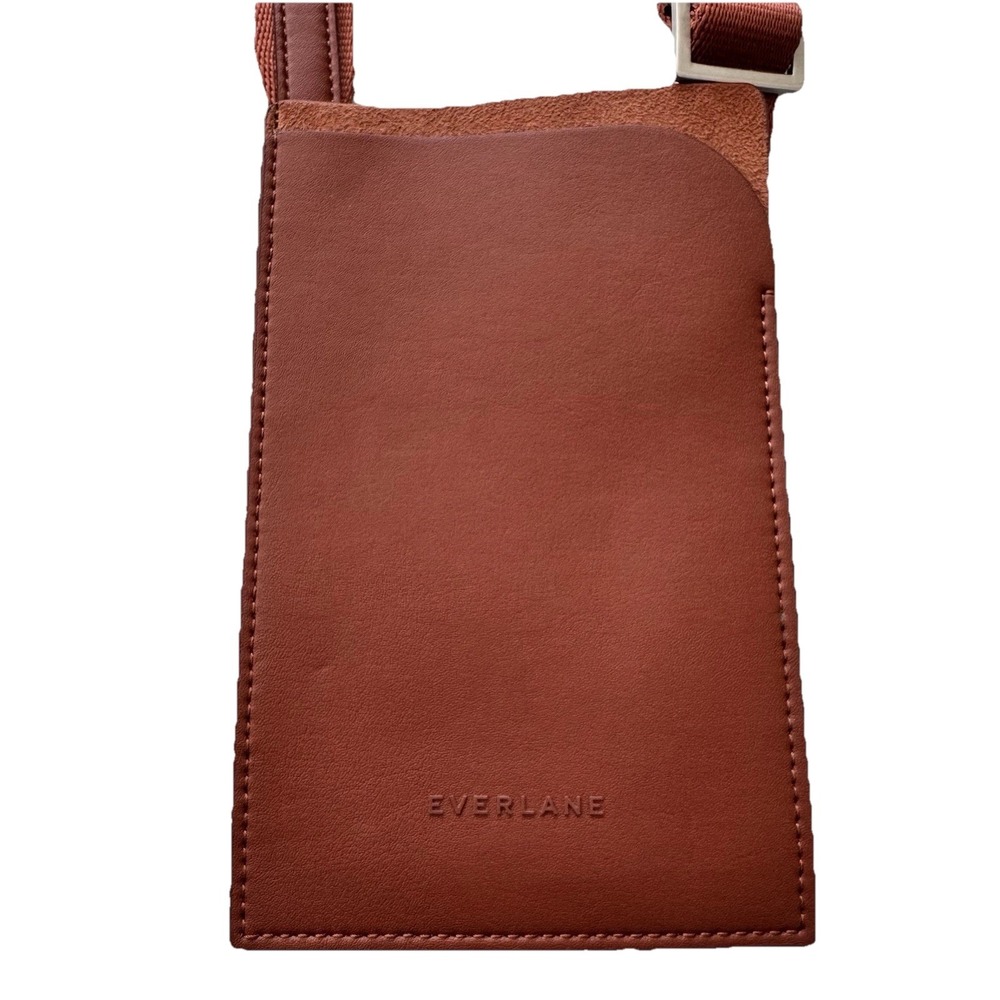 Everlane The Cactus Leather Sling Bag Brown Tan Silver Hardware Crossbody